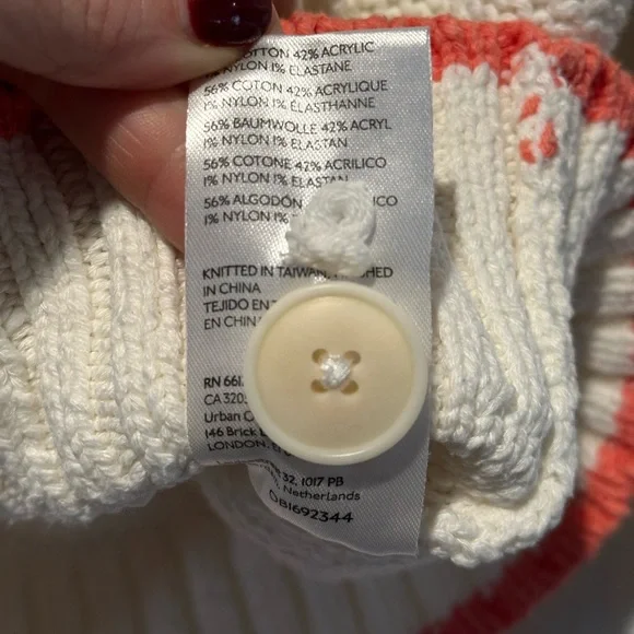 Maeve Heart Cardigan Sweater. XS. - Picture 8 of 9